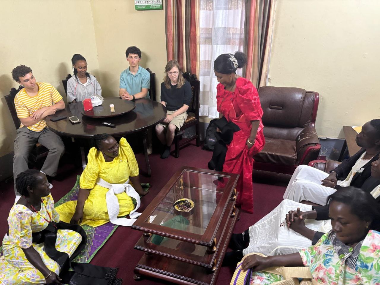 Intern learning local culture